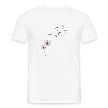 Parapente Pusteblume Cadeau de femme D’été - T-shirt homme - blanc - Devant - AI Model Male 178 dark (178cm)
