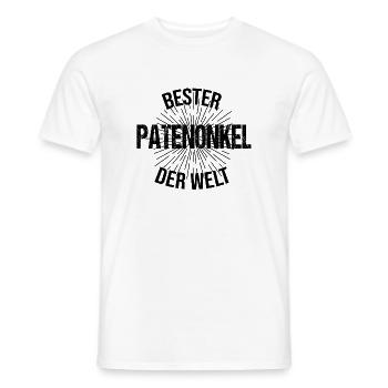 Bester Patenonkel der Welt Geschenkidee - Männer T-Shirt - Weiß - Vorne - AI Model Male 178 dark (178cm)