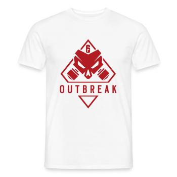 Rainbow six siege, Outbreak - Men's T-Shirt - white - Front - AI Model Male 178 dark (178cm)