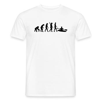 Évolution Kayak - T-shirt homme - blanc - Devant - AI Model Male 178 dark (178cm)