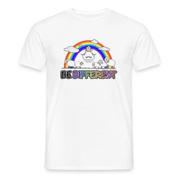 Schaf meditiert - Männer T-Shirt - Weiß - Vorne - AI Model Male 178 dark (178cm)