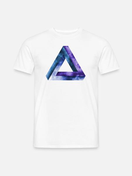 unendliches dreieck tribar penrose Dreieck - Männer T-Shirt - Weiß