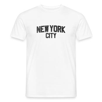 New York City - Männer T-Shirt - Weiß - Vorne - AI Model Male 178 dark (178cm)