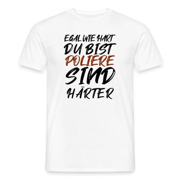Polier / Baustellen Leiter - Männer T-Shirt - Weiß - Vorne - AI Model Male 178 dark (178cm)