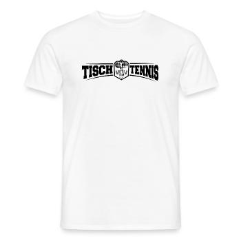 Tischtennis - Bestes Team Sieger - Männer T-Shirt - Weiß - Vorne - AI Model Male 178 dark (178cm)