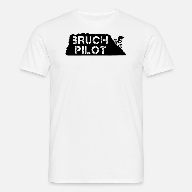 Bruchpilot! - Männer T-Shirt - Weiß