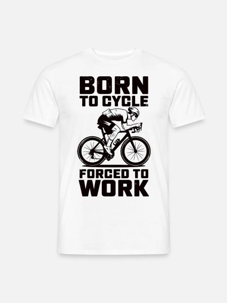 Lustiger Biker Spruch fürs Büro - Männer T-Shirt - Weiß
