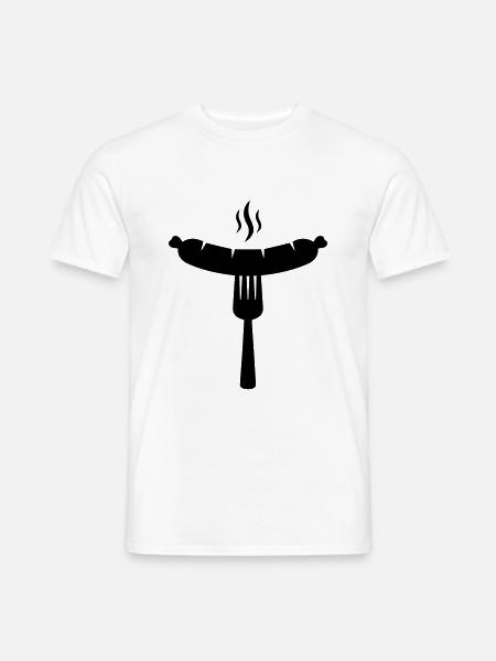 Bratwurst icon sausage - Men's T-Shirt - white