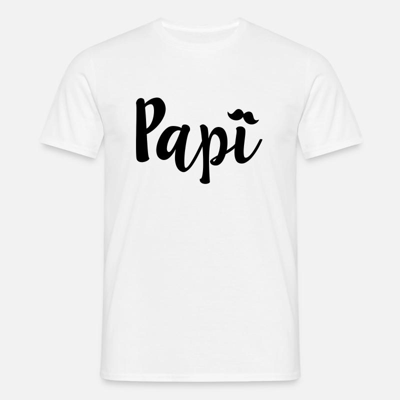 Papi - Männer T-Shirt - Weiß