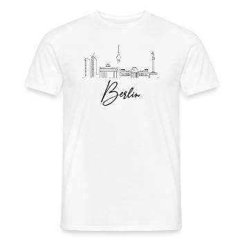 Berlin - T-shirt homme - blanc - Devant - AI Model Male 178 dark (178cm)