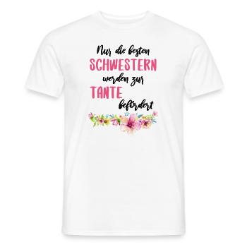 Schwester Tante Schwangerschaft Schwanger Mama - Männer T-Shirt - Weiß - Vorne - AI Model Male 178 dark (178cm)