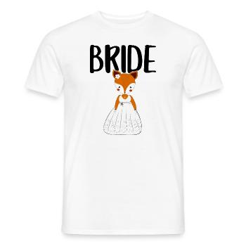 Mariée pour être mariée renards renards JGA bachelorette - T-shirt homme - blanc - Devant - AI Model Male 178 dark (178cm)