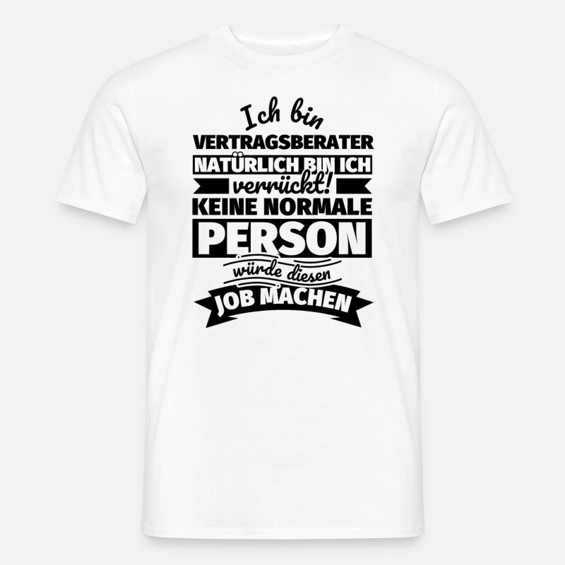 Vertragsberater Geschenke - Männer T-Shirt - Weiß