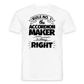ACCORDION MAKER lustiges Geschenk - Männer T-Shirt - Weiß - Vorne - AI Model Male 178 dark (178cm)