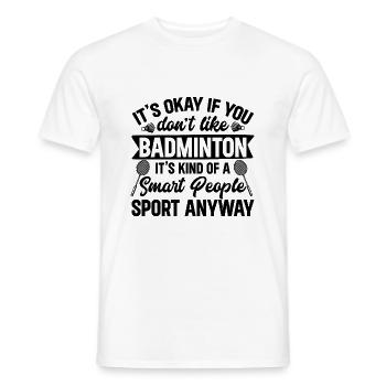 Badminton Badminton Evolution Joueur de badminton - T-shirt homme - blanc - Devant - AI Model Male 178 dark (178cm)