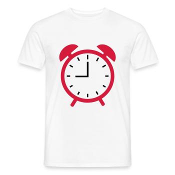Réveil - T-shirt homme - blanc - Devant - AI Model Male 178 dark (178cm)