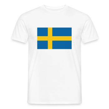 Sweden - Männer T-Shirt - Weiß - Vorne - AI Model Male 178 dark (178cm)