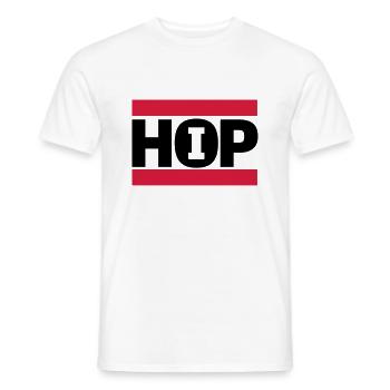 hiphop - Men's T-Shirt - white - Front - AI Model Male 178 dark (178cm)