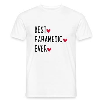paramedic - Men's T-Shirt - white - Front - AI Model Male 178 dark (178cm)