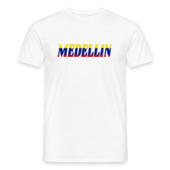 Medellin Antioquia Colombia City - Männer T-Shirt - Weiß - Vorne - AI Model Male 178 dark (178cm)
