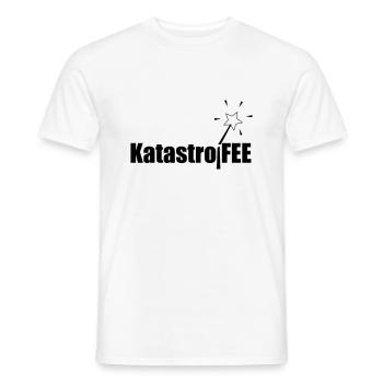 KatastroFee - Männer T-Shirt - Weiß - Vorne - AI Model Male 178 dark (178cm)