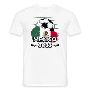Mexico Mexico 2022 Football - Men's T-Shirt - white - Front - AI Model Male 178 dark (178cm)