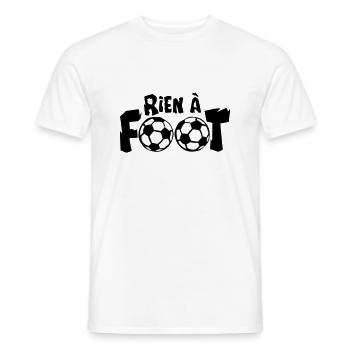 rien a foot ballon expression 1 2 - T-shirt homme - blanc - Devant - AI Model Male 178 dark (178cm)