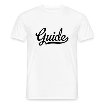 guide - Männer T-Shirt - Weiß - Vorne - AI Model Male 178 dark (178cm)