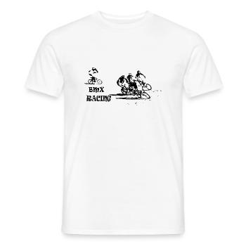 bmx - T-shirt homme - blanc - Devant - AI Model Male 178 dark (178cm)