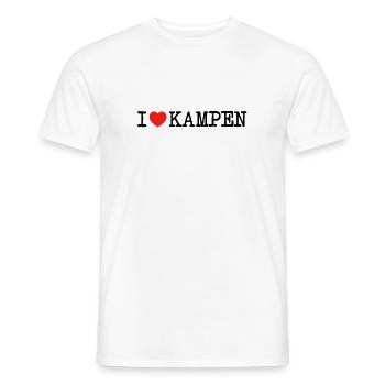 I love Kampen Sylt Ich liebe Lieblingsort Insel - Men's T-Shirt - white - Front - AI Model Male 178 dark (178cm)