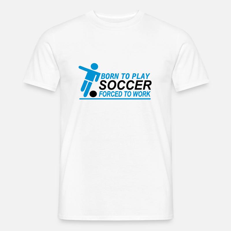 Fußball - Männer T-Shirt - Weiß
