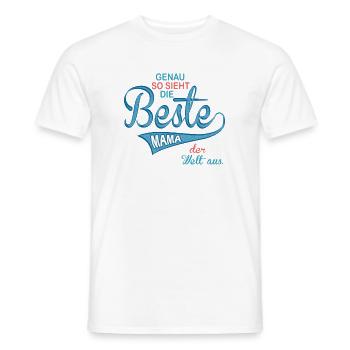 Best Mom - Men's T-Shirt - white - Front - AI Model Male 178 dark (178cm)