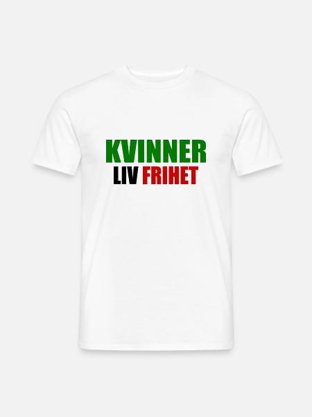 KVINNER LIV FRIHET - Männer T-Shirt - Weiß