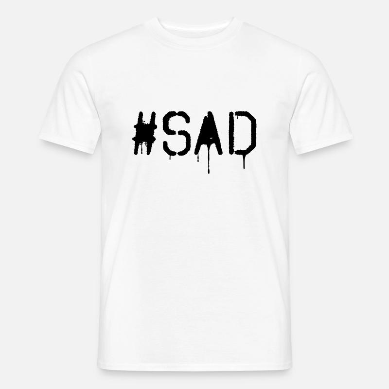 #SAD - Männer T-Shirt - Weiß