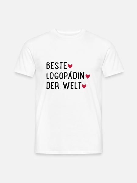 logopädin - Männer T-Shirt - Weiß