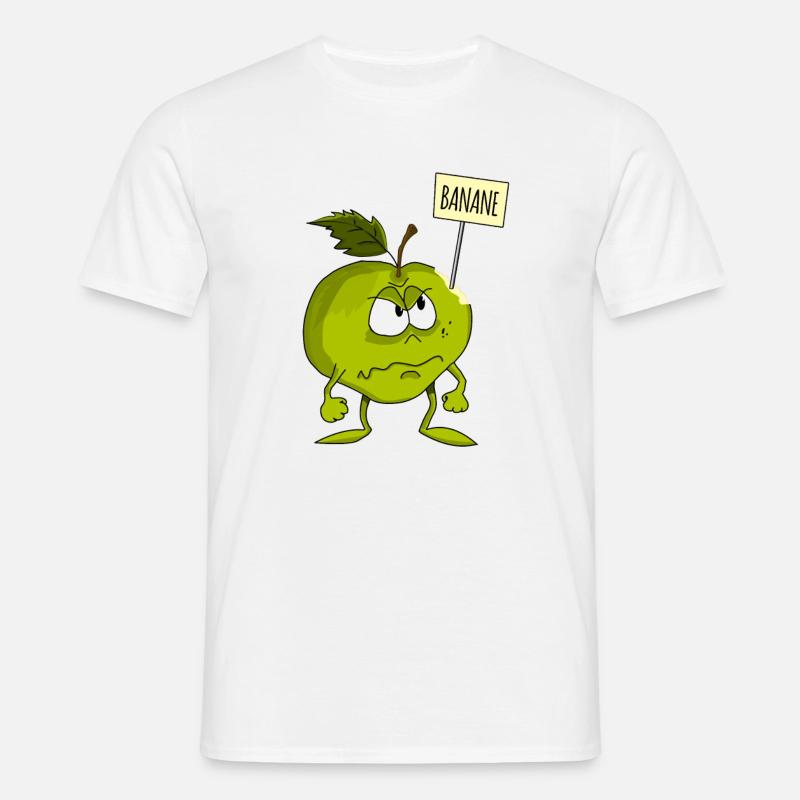 Apfel oder Banane? - Männer T-Shirt - Weiß