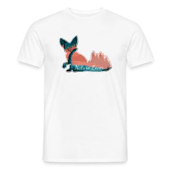 Amoureux de la Nature - Renard - Renard - Nature - T-shirt homme - blanc - Devant - AI Model Male 178 dark (178cm)
