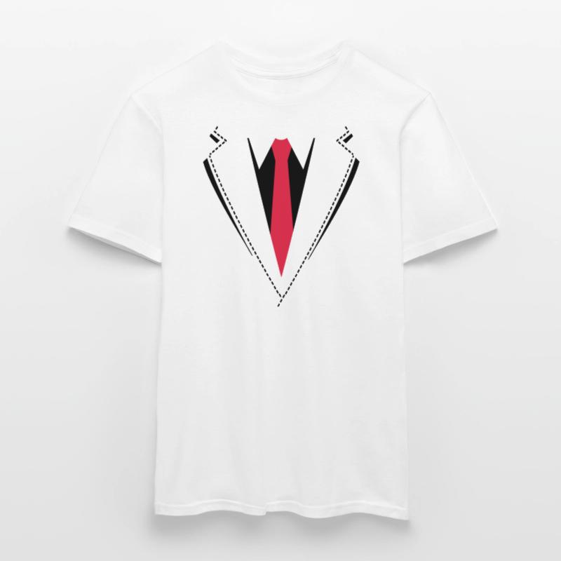 Fliege oder Krawatte Kostüm. Männer T-Shirt
