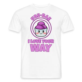 Philippinen Filipino Ube Nachtisch I Geschenk - Männer T-Shirt - Weiß - Vorne - AI Model Male 178 dark (178cm)