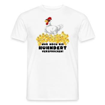 hühner hühnerleben hühnerhaufen - Männer T-Shirt - Weiß - Vorne - AI Model Male 178 dark (178cm)