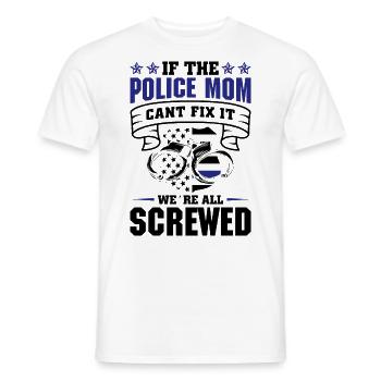 Polizei Polizist Polizeibeamte - Männer T-Shirt - Weiß - Vorne - AI Model Male 178 dark (178cm)