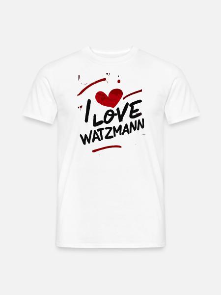 Watzmann Love Un design de montagne qui conquiert les cœurs - T-shirt homme - blanc