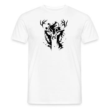 Renne de noël - T-shirt homme - blanc - Devant - AI Model Male 178 dark (178cm)