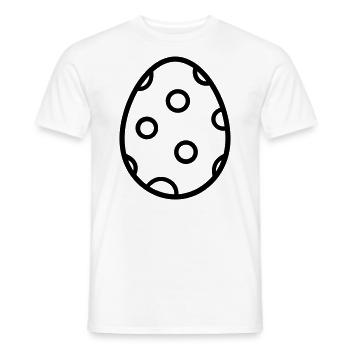 Easter Egg - Men's T-Shirt - white - Front - AI Model Male 178 dark (178cm)
