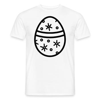 Easter Egg - Men's T-Shirt - white - Front - AI Model Male 178 dark (178cm)