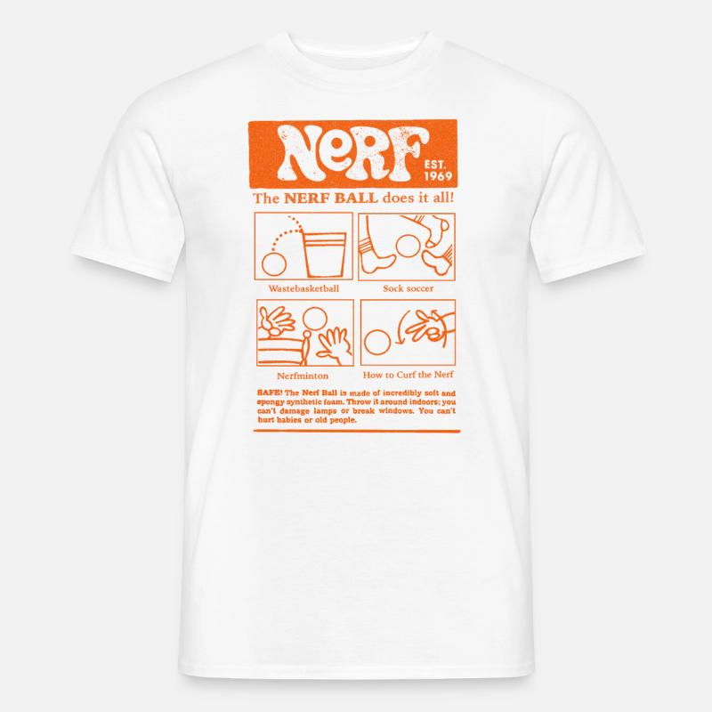 Nerf The Nerf Ball Does It All Design - T-shirt homme - blanc