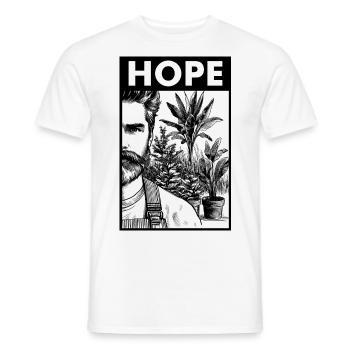 Les plantes sont notre espoir - T-shirt homme - blanc - Devant - AI Model Male 178 dark (178cm)