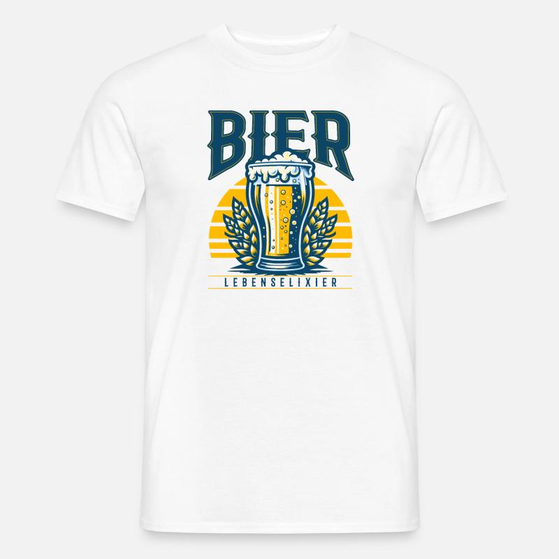 Bier Spruch Bier Sprüche - Männer T-Shirt - Weiß