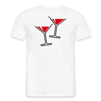 XDesign mit doppeltem Spaßfaktor in rot. - Männer T-Shirt - Weiß - Vorne - AI Model Male 178 dark (178cm)