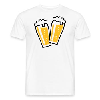 XDoppelter Willie (2) - Männer T-Shirt - Weiß - Vorne - AI Model Male 178 dark (178cm)